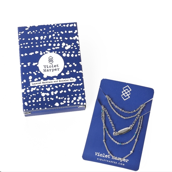 Jewelry - (3/30$)Violet Harper layered necklace and bracelet set